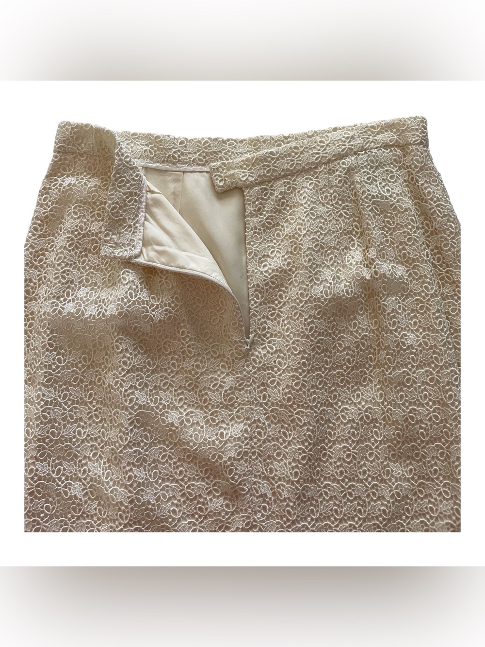 Lily & Taylor Women's Lace A-Line Skirt,16. - Picture 3 of 4